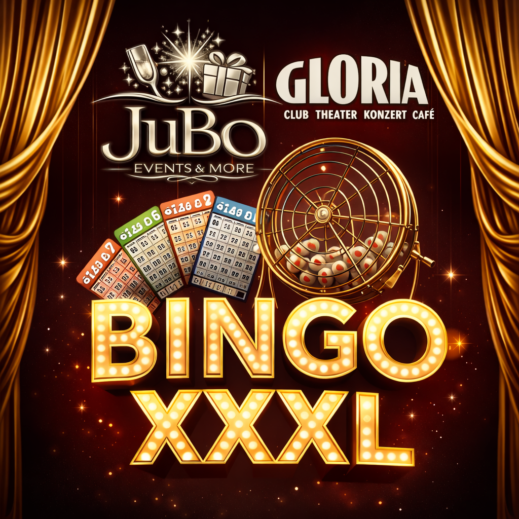 Mehr über den Artikel erfahren Bingo XXXL im Gloria Theater Köln by JuBo Events & more – Preise von 1500€ Gesamtwert