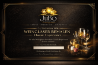 Gutschein für Weingläser bemalen Classic Experience  – Optik 2 – JuBo Events & more