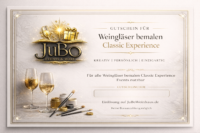 Gutschein für Weingläser bemalen Classic Experience  – Optik 5 – JuBo Events & more